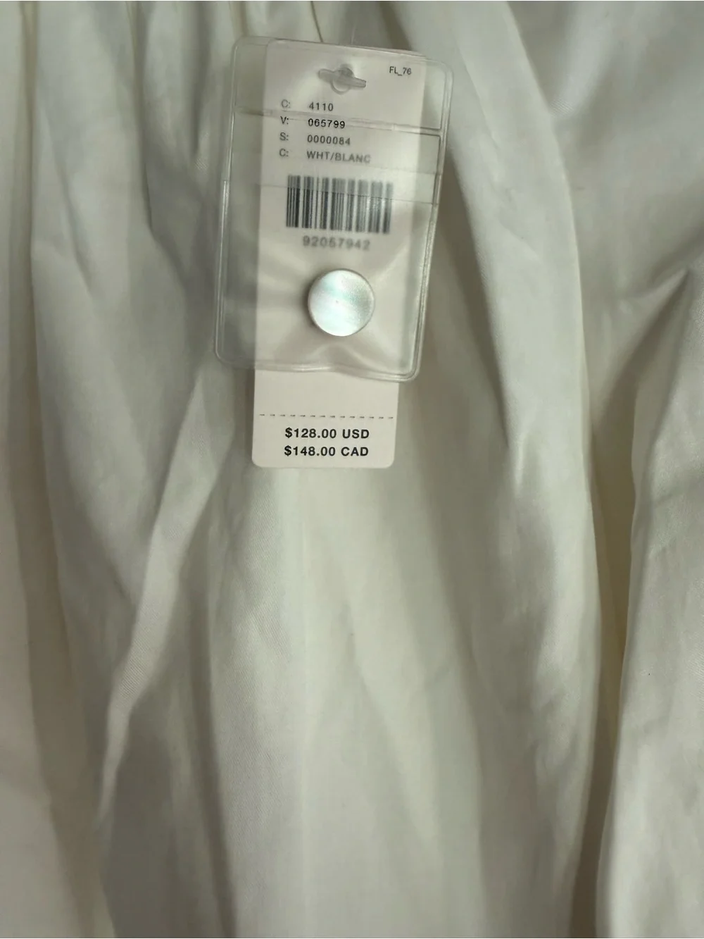 NWT Anthropologie Mare Mare White Cotton Puff Balloon Sleeve Blouse Top XXS/XS
